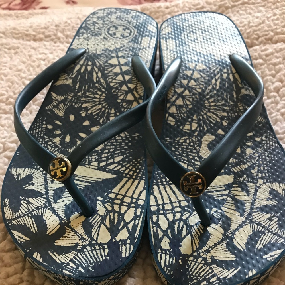 Tory Burch Heeled Flip Flops